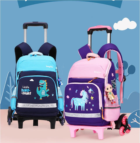 Detachable Trolley  Bag For Elementary School Students