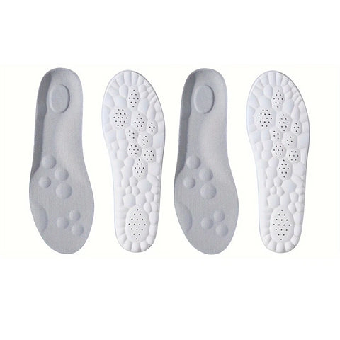 1Pair/2Pairs/4Pairs High Elasticity Latex Sport Insoles Soft Shoe Pads Arch Support Orthotic Insoles Breathable Deodorant Insole