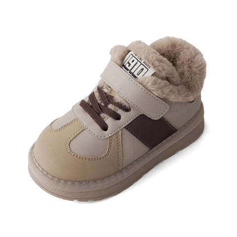 Children Snow Boots Girls Fashion Waterproof Warm Cotton Shoes Boys Soft Sole Outdoor Sport Shoes Size 26-36