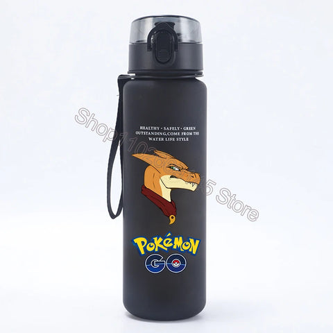 Pokemons Kids Water Bottles Pikachu Cartoon Letter Water Cup Boys Summer Outdoors Sports Water Bottles Children Birthday Gifts