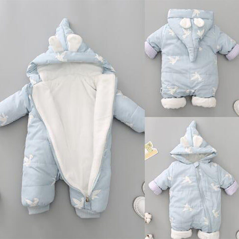 Winter Thick Hugging quilted Romper