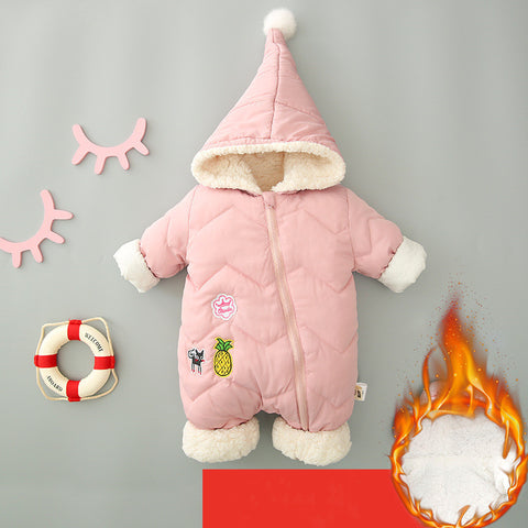 Winter Thick Hugging quilted Romper
