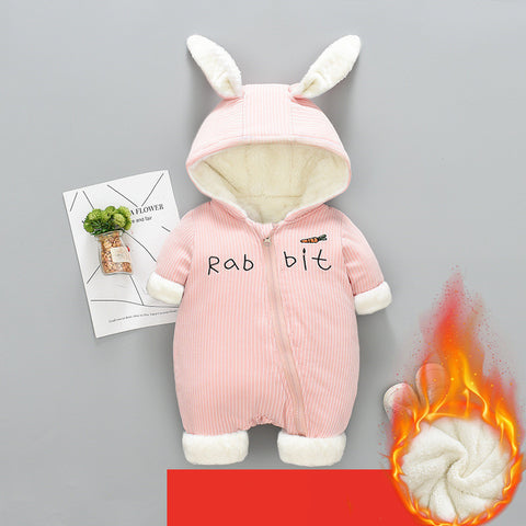 Winter Thick Hugging quilted Romper