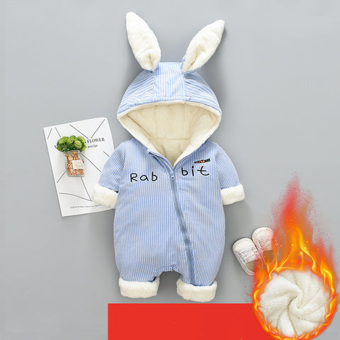 Winter Thick Hugging quilted Romper