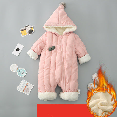 Winter Thick Hugging quilted Romper