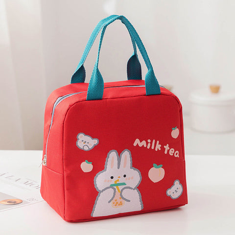 Cartoon Insulated Lunch Bag Zipper Lunch Bag