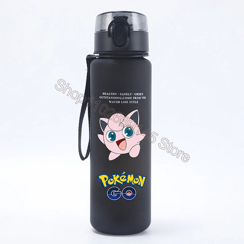 Pokemons Kids Water Bottles Pikachu Cartoon Letter Water Cup Boys Summer Outdoors Sports Water Bottles Children Birthday Gifts