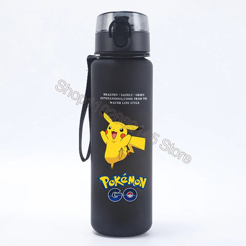 Pokemons Kids Water Bottles Pikachu Cartoon Letter Water Cup Boys Summer Outdoors Sports Water Bottles Children Birthday Gifts