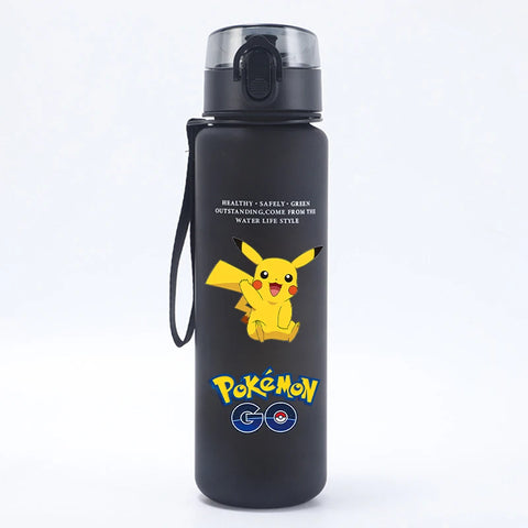 Pokemons Kids Water Bottles Pikachu Cartoon Letter Water Cup Boys Summer Outdoors Sports Water Bottles Children Birthday Gifts