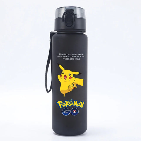 Pokemons Kids Water Bottles Pikachu Cartoon Letter Water Cup Boys Summer Outdoors Sports Water Bottles Children Birthday Gifts