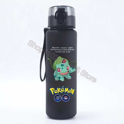 Pokemons Kids Water Bottles Pikachu Cartoon Letter Water Cup Boys Summer Outdoors Sports Water Bottles Children Birthday Gifts