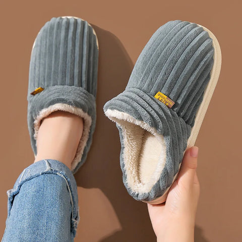 Eyriphy Winter Thick Sole Warm Shoes For Women Fluffy Fuzzy Ankle Women Shoes Plush Fleece Sneakers Female Platform Mini Shoes