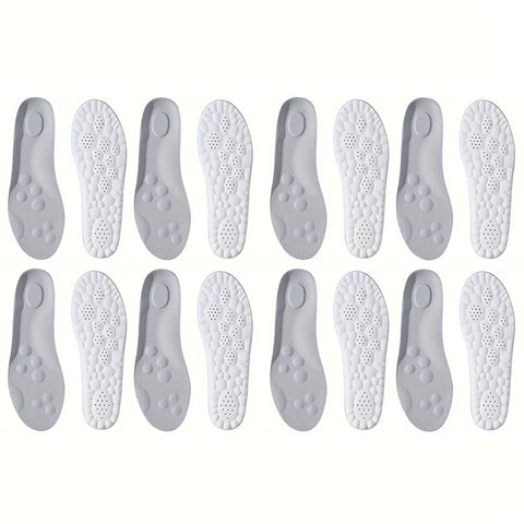 1Pair/2Pairs/4Pairs High Elasticity Latex Sport Insoles Soft Shoe Pads Arch Support Orthotic Insoles Breathable Deodorant Insole