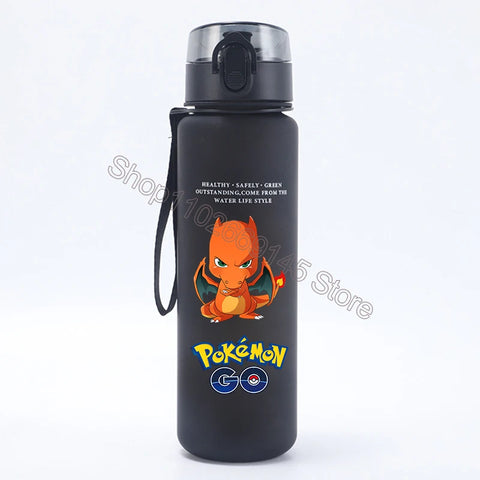 Pokemons Kids Water Bottles Pikachu Cartoon Letter Water Cup Boys Summer Outdoors Sports Water Bottles Children Birthday Gifts