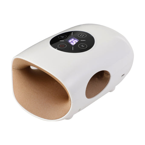 Smart Hand Massager With Heat Therapy - 5 Intensity Levels & 3 Massage Modes, Rechargeable Pain Relief For Arthritis & Carpal Tunnel, Portable Finger Joint Massager, USB-C Charging, 15 Min Auto Shut-o