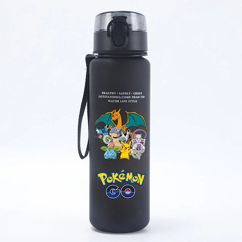 Pokemons Kids Water Bottles Pikachu Cartoon Letter Water Cup Boys Summer Outdoors Sports Water Bottles Children Birthday Gifts
