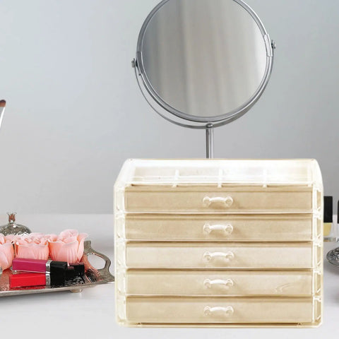 Portable 5 Layer Jewelry Box Multifunctional Gift Idea Elegant Jewelry Organizer Display Travel Jewelry Case Boxes Jewelers Joye