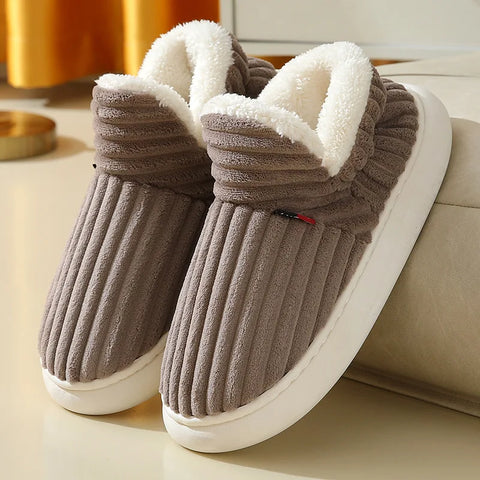Eyriphy Winter Thick Sole Warm Shoes For Women Fluffy Fuzzy Ankle Women Shoes Plush Fleece Sneakers Female Platform Mini Shoes