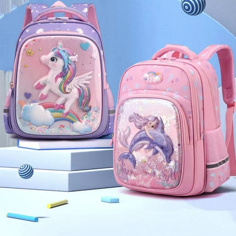 Girls Waterproof Mermaid Backpack