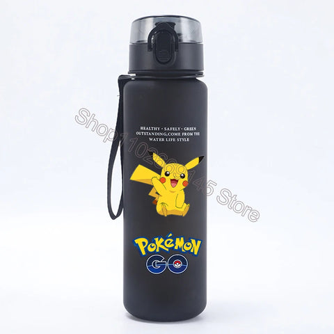 Pokemons Kids Water Bottles Pikachu Cartoon Letter Water Cup Boys Summer Outdoors Sports Water Bottles Children Birthday Gifts
