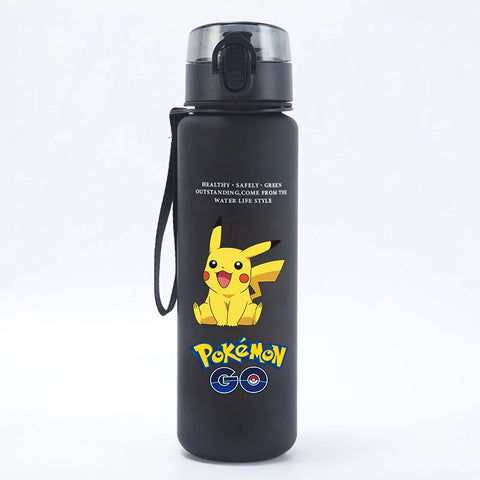 Pokemons Kids Water Bottles Pikachu Cartoon Letter Water Cup Boys Summer Outdoors Sports Water Bottles Children Birthday Gifts