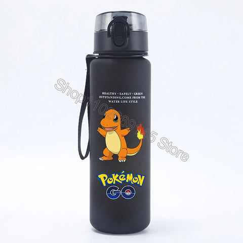 Pokemons Kids Water Bottles Pikachu Cartoon Letter Water Cup Boys Summer Outdoors Sports Water Bottles Children Birthday Gifts