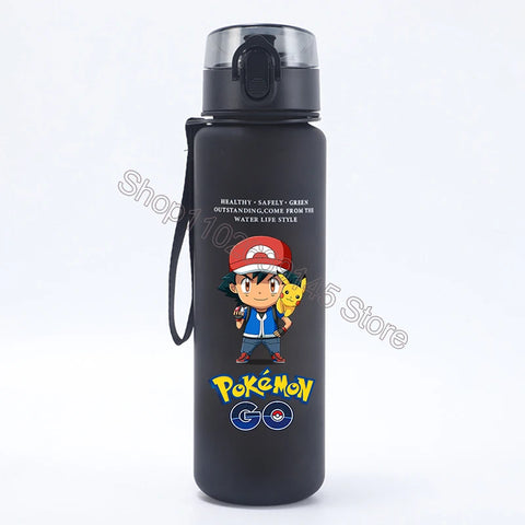 Pokemons Kids Water Bottles Pikachu Cartoon Letter Water Cup Boys Summer Outdoors Sports Water Bottles Children Birthday Gifts