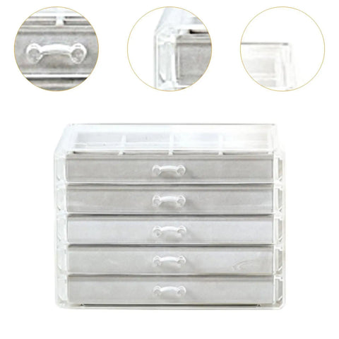 Portable 5 Layer Jewelry Box Multifunctional Gift Idea Elegant Jewelry Organizer Display Travel Jewelry Case Boxes Jewelers Joye