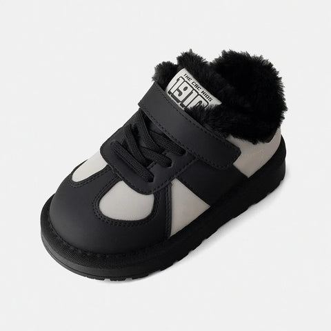 Children Snow Boots Girls Fashion Waterproof Warm Cotton Shoes Boys Soft Sole Outdoor Sport Shoes Size 26-36