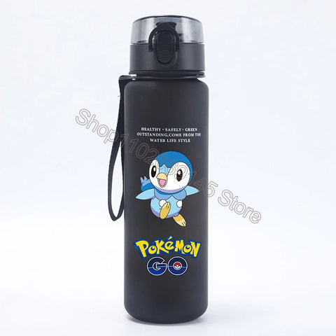 Pokemons Kids Water Bottles Pikachu Cartoon Letter Water Cup Boys Summer Outdoors Sports Water Bottles Children Birthday Gifts