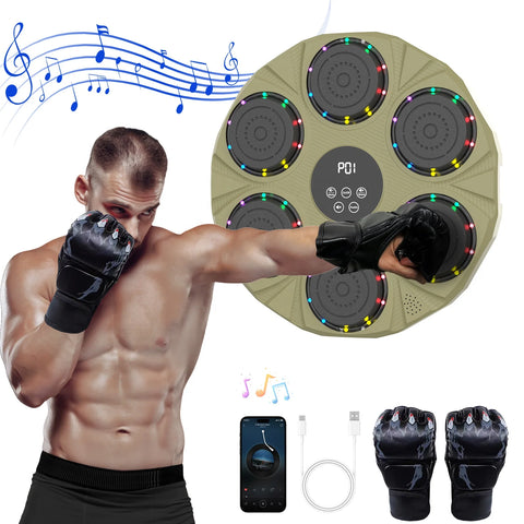 Intelligent Wireless Music Boxing Machine Target Boxing Punching Equipment Wall Mounted Boxing Machine Response GYM Home Use
