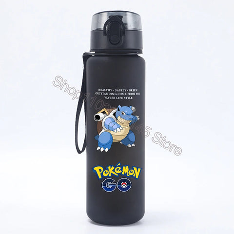 Pokemons Kids Water Bottles Pikachu Cartoon Letter Water Cup Boys Summer Outdoors Sports Water Bottles Children Birthday Gifts