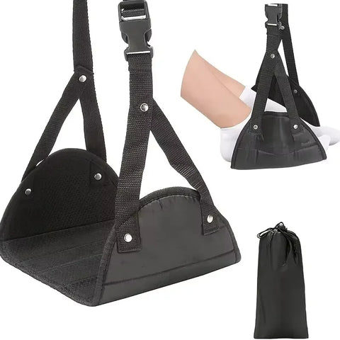 Adjustable foot hammocks for travel, car, airplane rest, office hanging, simple leg support foot pads, foot hammocks