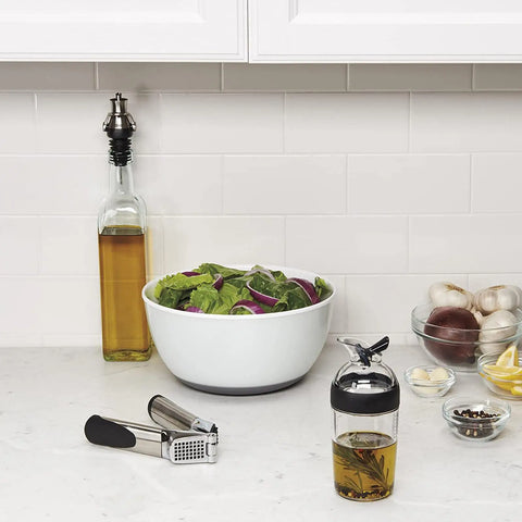 Salad Dressing Shaker Cup Container Sauces Mixer Juice Mixing Bottle Easy Pour