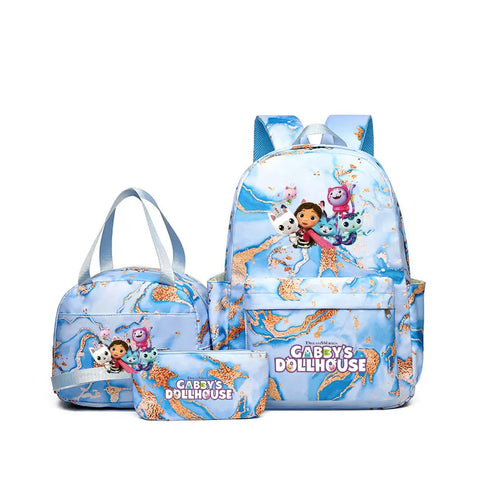 New Gabby Dollhouse Mochila Kids Backpack Children's School Bags Teenage Girls Boys Laptop Back Pack Women Travel Bagpacks