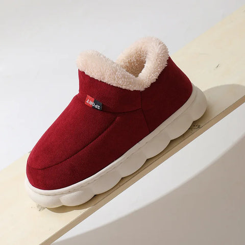 Eyriphy Winter Thick Sole Warm Shoes For Women Fluffy Fuzzy Ankle Women Shoes Plush Fleece Sneakers Female Platform Mini Shoes