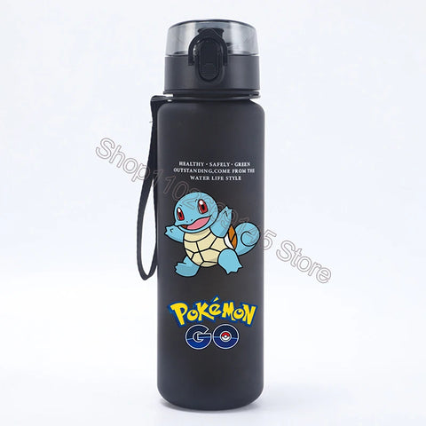 Pokemons Kids Water Bottles Pikachu Cartoon Letter Water Cup Boys Summer Outdoors Sports Water Bottles Children Birthday Gifts