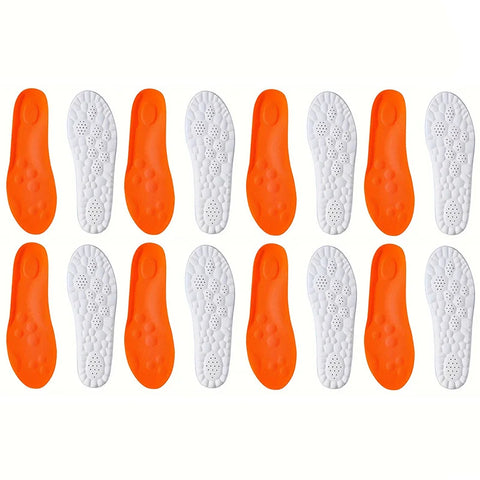 1Pair/2Pairs/4Pairs High Elasticity Latex Sport Insoles Soft Shoe Pads Arch Support Orthotic Insoles Breathable Deodorant Insole